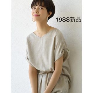 ユナイテッドアローズ(UNITED ARROWS)の新品タグ完売 19SS リネンライク ユナイテッドアローズ シャツ ブラウス(シャツ/ブラウス(半袖/袖なし))