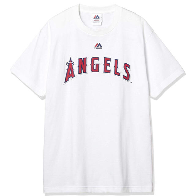 Majestic(マジェスティック)の大谷 翔平 Tシャツ 白 white 新品 エンゼルス ANGELS Mサイズ スポーツ/アウトドアの野球(応援グッズ)の商品写真