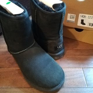 アグ(UGG)のUGGアグ　19.5cm　ムートンブーツ 　東急百貨店購入　黒(ブーツ)