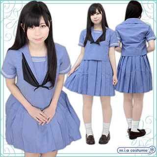 清純派セーラー風制服 コスプレ衣装 送料込(衣装一式)