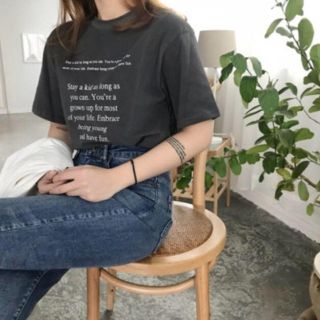 ザラ(ZARA)の【SALE】プリントTシャツ 半袖 ロゴ 韓国服 オルチャン シンプル (Tシャツ(半袖/袖なし))