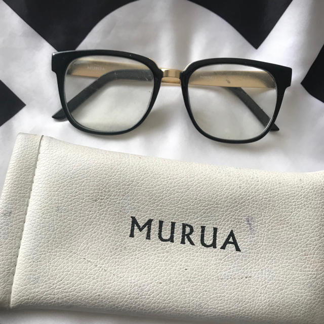 MURUA(ムルーア)のムルーア  伊達眼鏡 レディースのファッション小物(サングラス/メガネ)の商品写真