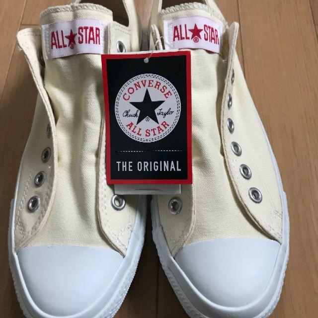 CONVERSE(コンバース)のALL STAR SLIPⅢOX特殊色彩　白/赤 27CM メンズの靴/シューズ(スニーカー)の商品写真