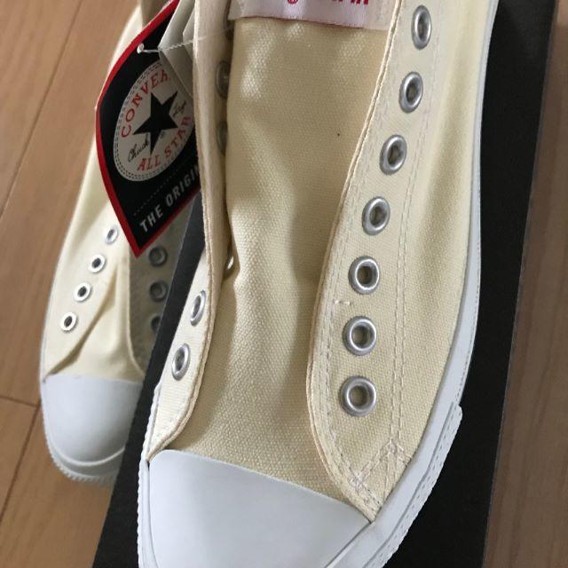 CONVERSE(コンバース)のALL STAR SLIPⅢOX特殊色彩　白/赤 27CM メンズの靴/シューズ(スニーカー)の商品写真