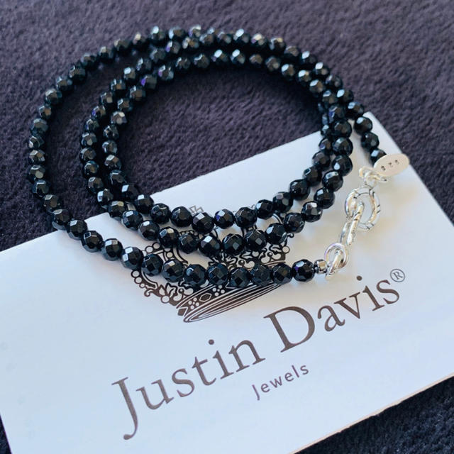 Justin Davis(ジャスティンデイビス)の新品◆JUSTIN DAVIS◆ONYX CHAIN◆オニキスチェーン◆50cm レディースのアクセサリー(ネックレス)の商品写真