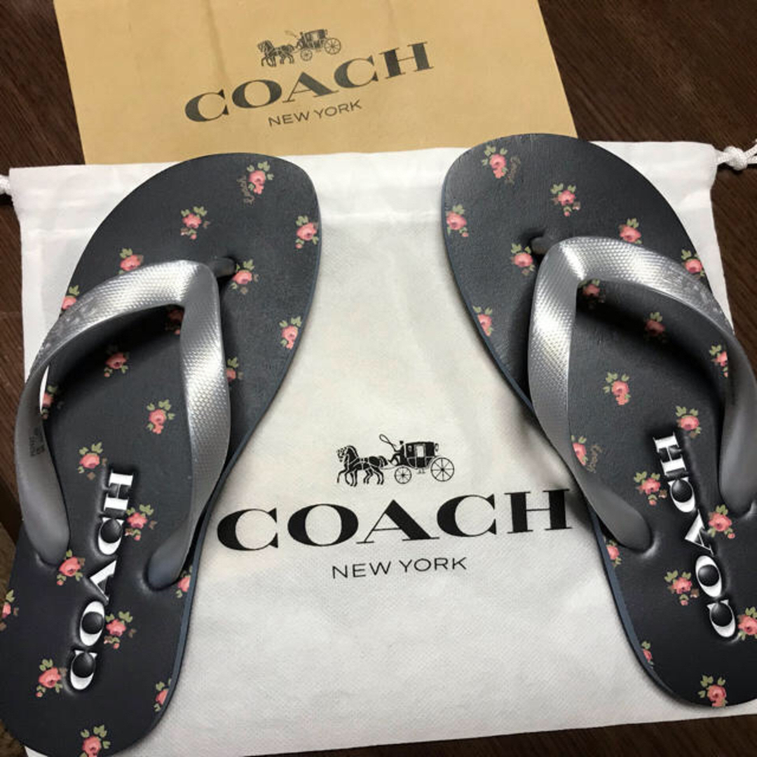 COACH(コーチ)のビーチサンダル コーチ 23センチくらいです レディースの靴/シューズ(ビーチサンダル)の商品写真