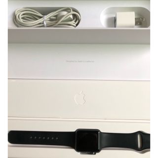 アップルウォッチ(Apple Watch)のApple Watch 38mm スペースグレイアルミニウムケース(腕時計(デジタル))