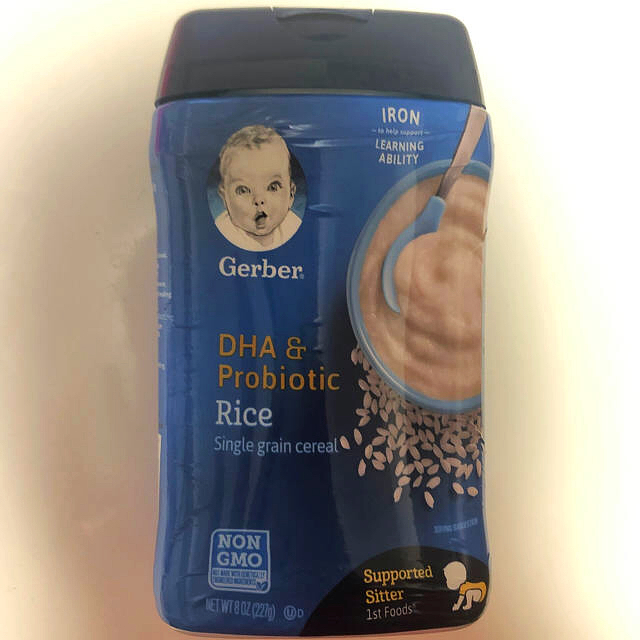 Gerber(ガーバー)のGerber ライスシリアル DHA&Probiotic キッズ/ベビー/マタニティの授乳/お食事用品(その他)の商品写真