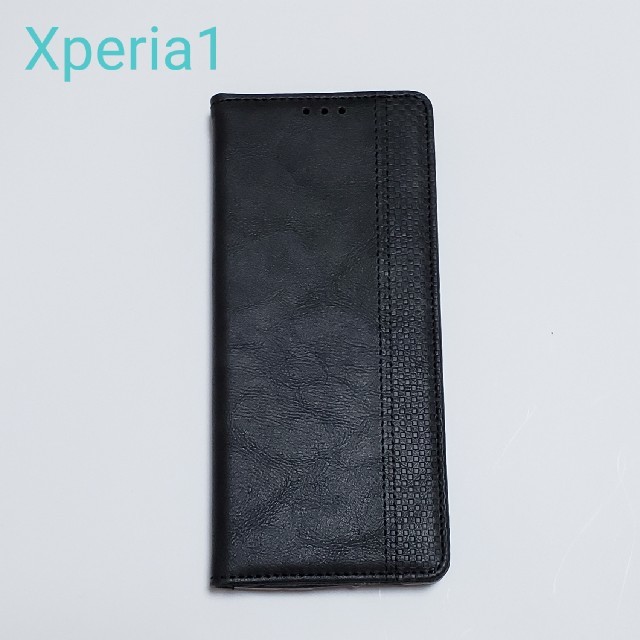 Xperia(エクスペリア)のXperiaエクスペリア1ꕤ手帳型ケース ブラック(XP1-1-BK) スマホ/家電/カメラのスマホアクセサリー(Androidケース)の商品写真