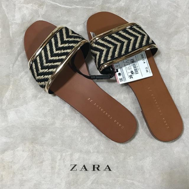 ZARA(ザラ)のat様専用★彡トライバルサンダル レディースの靴/シューズ(サンダル)の商品写真