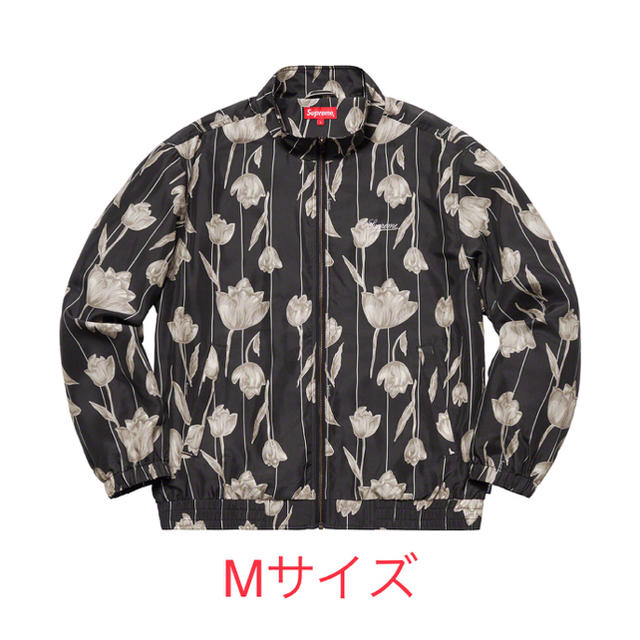 Floral Silk Track Jacket M