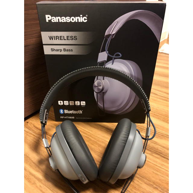 Panasonic(パナソニック)のPanasonic ワイヤレスヘッドフォン  RP-HTX80B-H  スマホ/家電/カメラのオーディオ機器(ヘッドフォン/イヤフォン)の商品写真