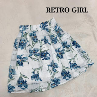 レトロガール(RETRO GIRL)のRETRO GIRL💙花柄スカート(ひざ丈スカート)