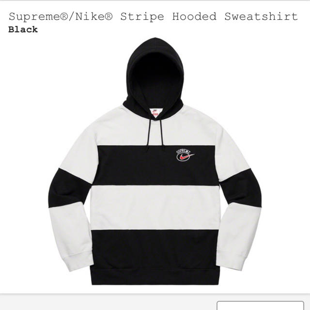 Supreme(シュプリーム)のsupreme  nike Stripe Hooded Sweatshirt M メンズのトップス(パーカー)の商品写真