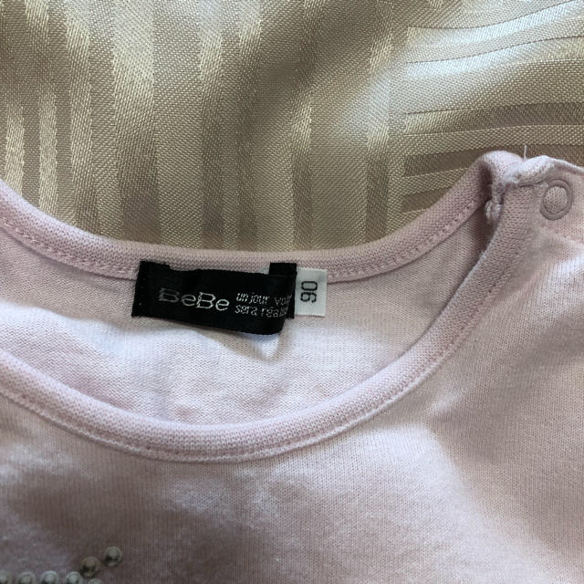 BeBe(ベベ)のBeBe 長袖カットソー ピンク 90cm キッズ/ベビー/マタニティのキッズ服女の子用(90cm~)(Tシャツ/カットソー)の商品写真