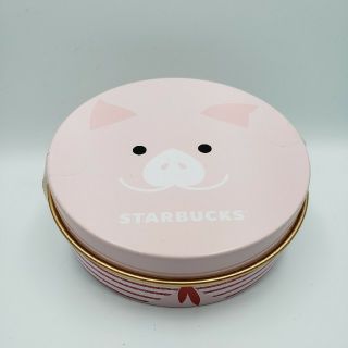 スターバックスコーヒー(Starbucks Coffee)の日本未発売★海外 スタバ★タイ限定★ピンクのブタさん空缶(小物入れ)