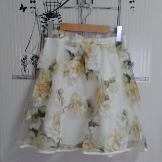 シフォン🌼チュールスカート🌼ボトムス🌼(ひざ丈スカート)