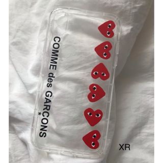 コムデギャルソン(COMME des GARCONS)のギャルソン ♡ iphoneケース XR シンプル ハート クリア(iPhoneケース)