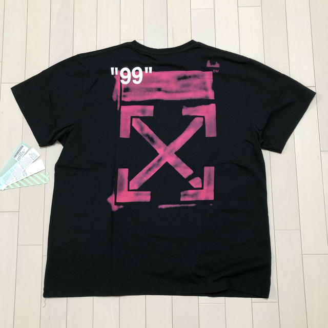 OFF-WHITE(オフホワイト)の【まめ様専用】S off-white STENCIL ストライプ オーバーサイズ メンズのトップス(Tシャツ/カットソー(半袖/袖なし))の商品写真