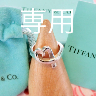 ティファニー(Tiffany & Co.)のティファニー ラビングハートリング 7号＆ラビングハートネックレス(リング(指輪))