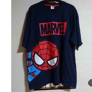 マーベル(MARVEL)のメンズ大きいサイズマーベルTシャツ スパイダーマン 半袖トップス(５Ｌ)☆新品(Tシャツ/カットソー(半袖/袖なし))