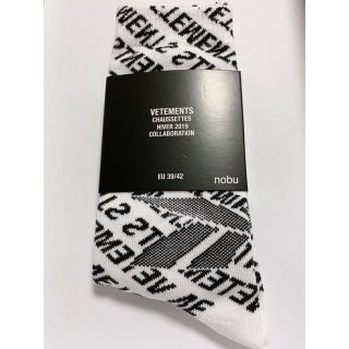 リーボック(Reebok)の新品【 VETEMENTS X Reebok 】 Logo socks ソックス(ソックス)