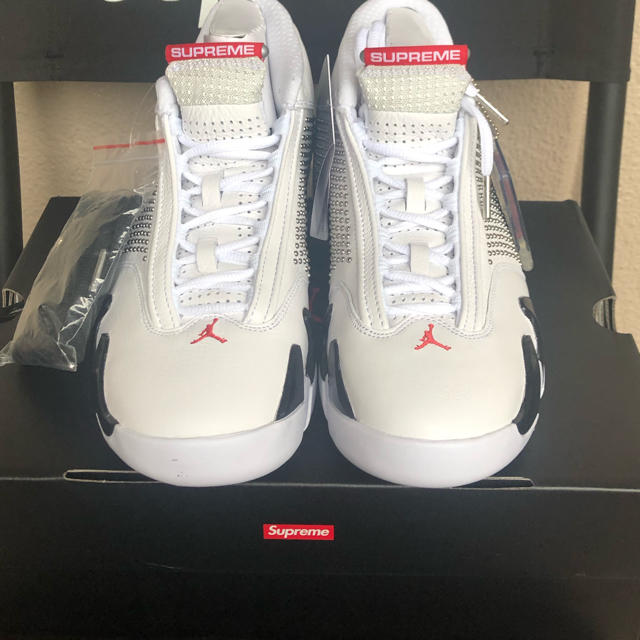 supreme jordan14 白 26cm