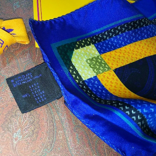 ETRO(エトロ)の未使用♡ETRO♡スカーフ♡ポケットチーフ メンズのファッション小物(ハンカチ/ポケットチーフ)の商品写真