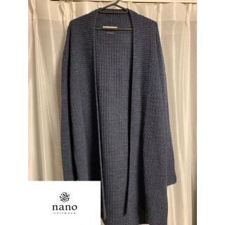 ナノユニバース(nano・universe)の【美品】JAPAN MADE ロングニットカーディガン(カーディガン)