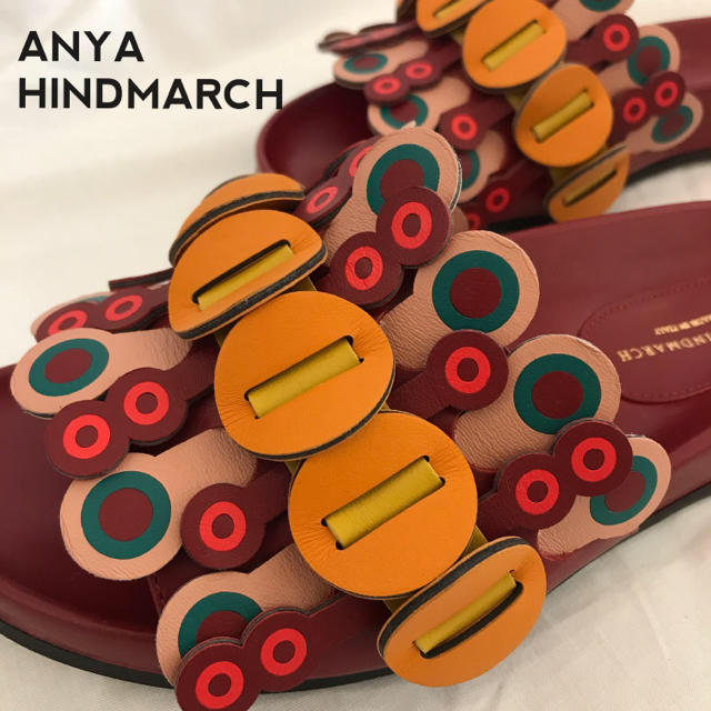 ANYA HINDMARCH サンダル37アニヤハインドマーチ(バッグマルニ