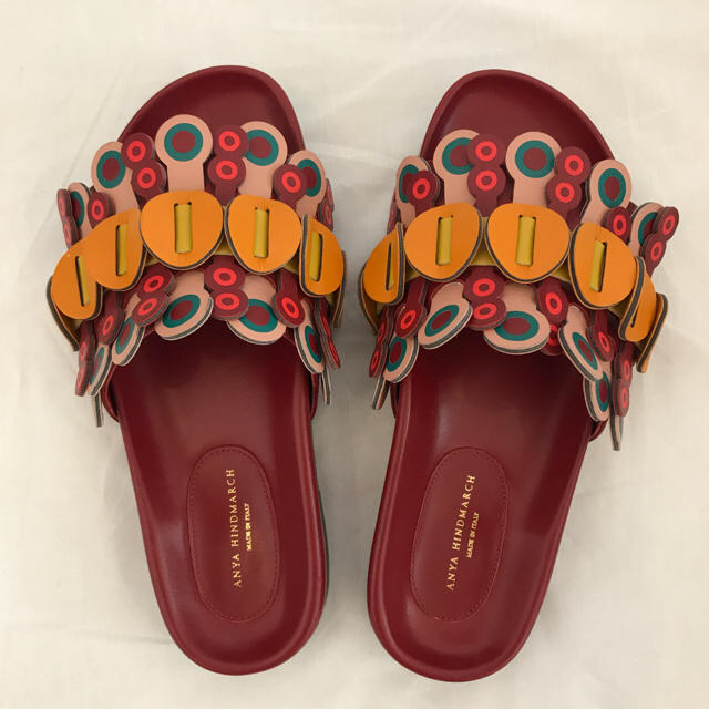 ANYA HINDMARCH サンダル37アニヤハインドマーチ(バッグマルニ