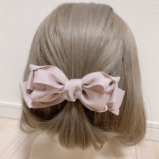 リボン付きポニーフック(ヘアアクセサリー)