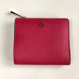 トリーバーチ(Tory Burch)のトリーバーチ 財布 TORY BURCH 二つ折り財布 無地 レッド 赤(財布)