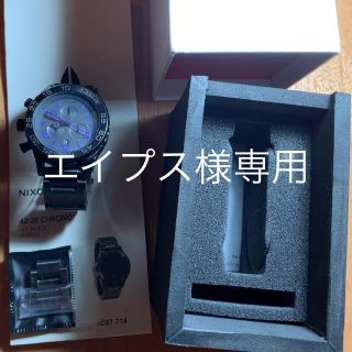 ニクソン(NIXON)のニクソン 腕時計 ブラック×パープル(腕時計(アナログ))