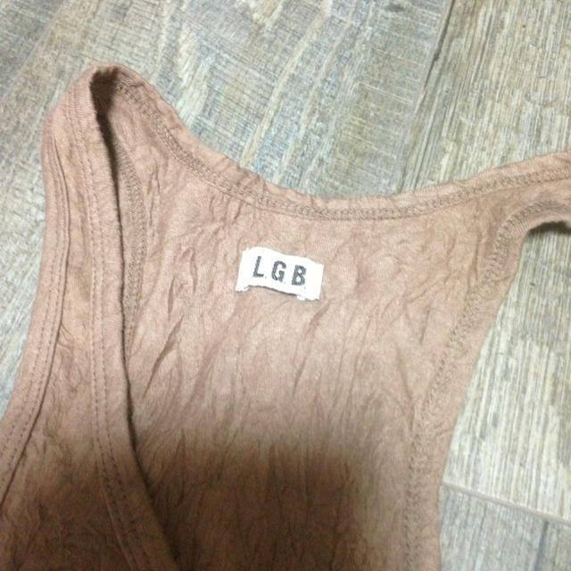 LGB(ルグランブルー)のLGB★ルグランブルーロゴタンクトップ★ レディースのトップス(タンクトップ)の商品写真