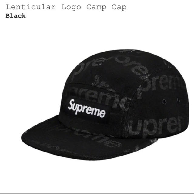 BlackサイズSupreme Lenticular Logo Camp Cap