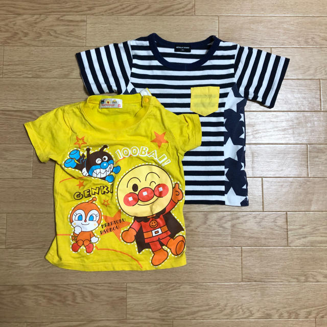 キッズ Ｔシャツ 100cm ２点セット キッズ/ベビー/マタニティのキッズ服男の子用(90cm~)(Tシャツ/カットソー)の商品写真