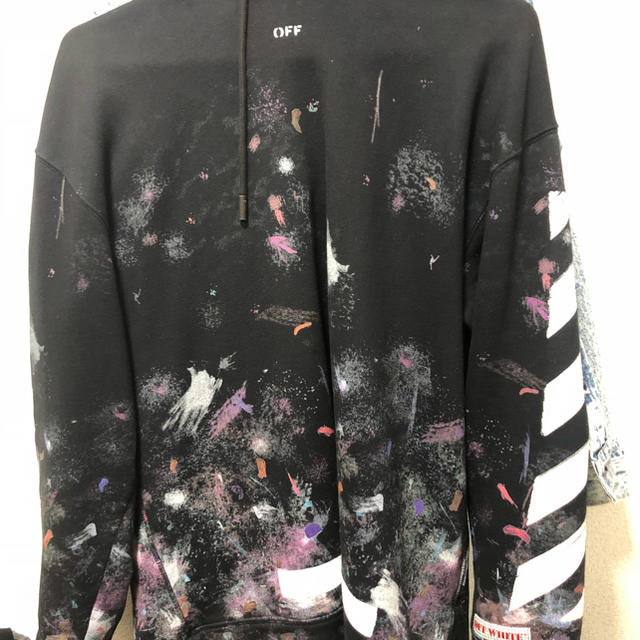 OFF WHITE galaxy hoodie  ギャラクシー  M