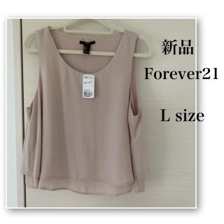 フォーエバートゥエンティーワン(FOREVER 21)の新品♡Forever21♡トロミ素材 ノースリーブ トップス(シャツ/ブラウス(半袖/袖なし))