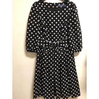 エムズグレイシー(M'S GRACY)の💄レトロドットワンピース👠(ひざ丈ワンピース)