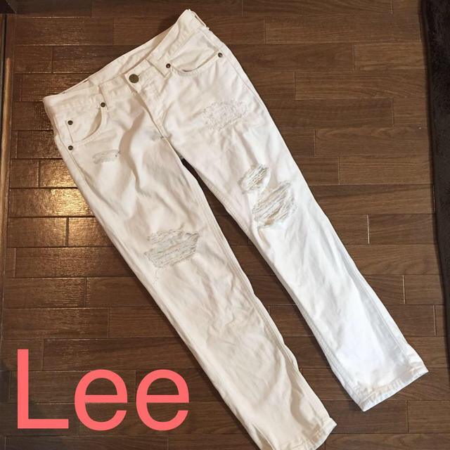 Lee(リー)のLee ホワイトダメージデニム レディースのパンツ(デニム/ジーンズ)の商品写真