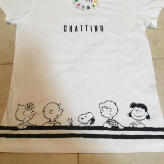 スヌーピー(SNOOPY)のスヌーピー Tシャツ サイズＬ 白 しまむら(Tシャツ(半袖/袖なし))