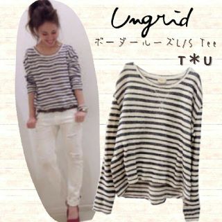 アングリッド(Ungrid)のungrid ボーダールーズL/S Tee(カットソー(長袖/七分))