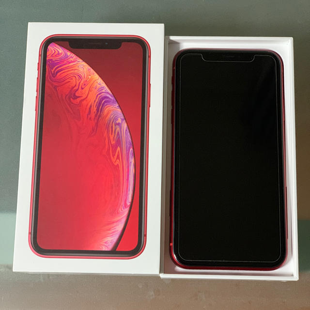 オンラインショップ 64GB XR iPhone - Apple レッド SIMロック解除済