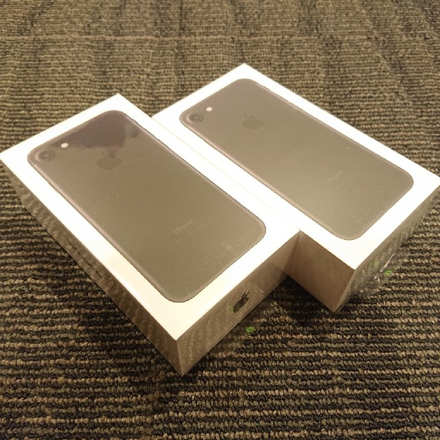 6/30まで値下げ! 完全新品 iPhone 7 32GB ブラック (2台) 売上No.1