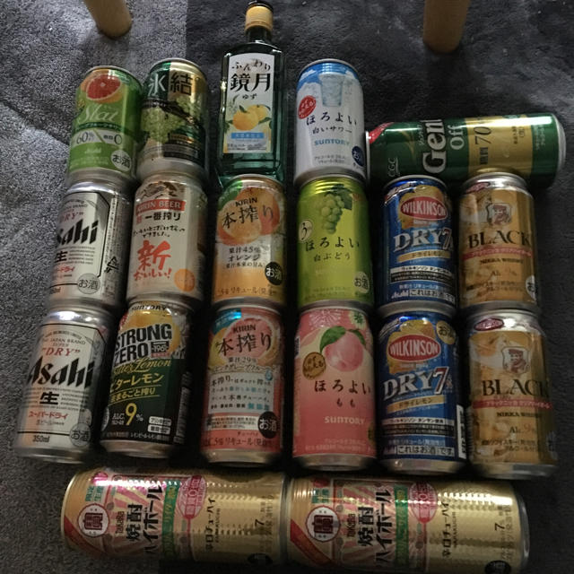 缶ビール&缶チューハイ色々19本 食品/飲料/酒の酒(ビール)の商品写真