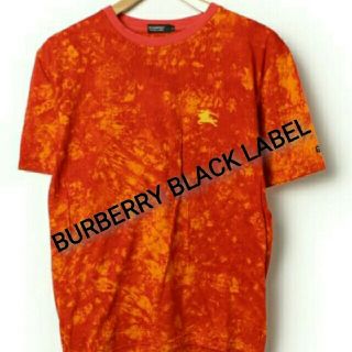 バーバリーブラックレーベル(BURBERRY BLACK LABEL)のBURBERRY BLACK LABEL バーバリー 総柄 Tシャツ オレンジ(Tシャツ/カットソー(半袖/袖なし))