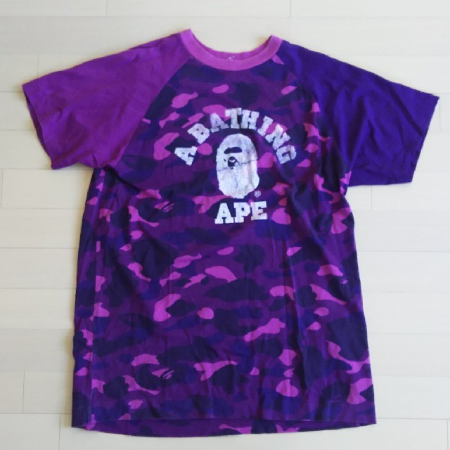 A BATHING APE(アベイシングエイプ)のアベイシングエイプ クレイジーカモ Tシャツ サイズL メンズのトップス(Tシャツ/カットソー(半袖/袖なし))の商品写真