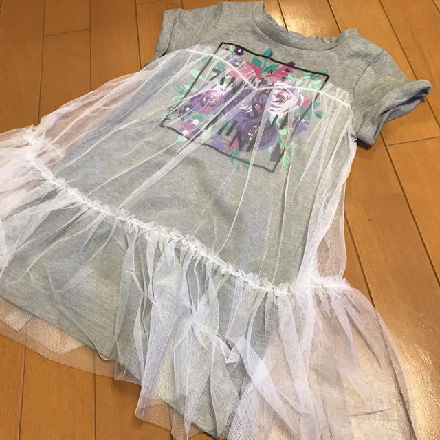 ANNA SUI mini(アナスイミニ)の新品 アナスイミニ チュールワンピース 110 キッズ/ベビー/マタニティのキッズ服女の子用(90cm~)(ワンピース)の商品写真