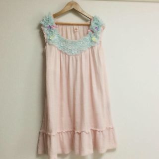 ワコール(Wacoal)のナルエー♡ボーダーワンピ 美品(ルームウェア)